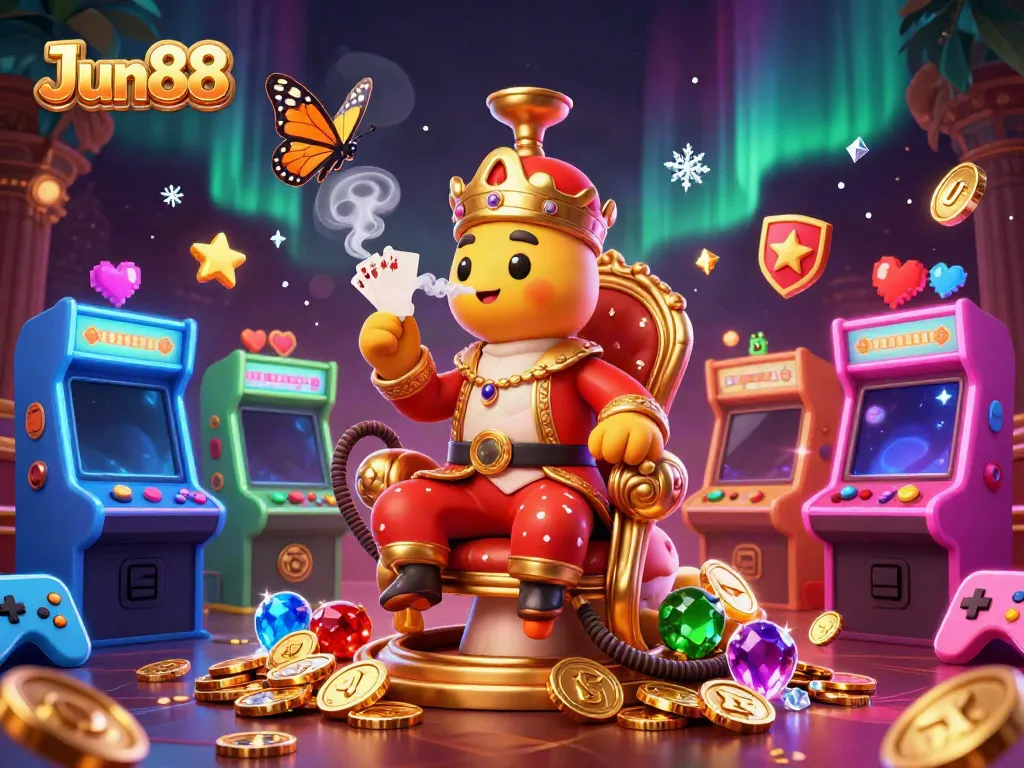 Experience thrilling gameplay at Jun88 with vibrant casino scenes and dynamic characters.